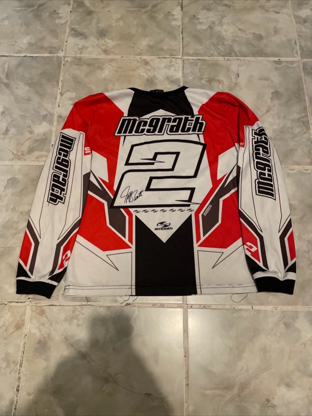 Vintage 90s Y2K Jeremy McGrath Motocross Youth Kids Alpine Stars DC Jersey AOP